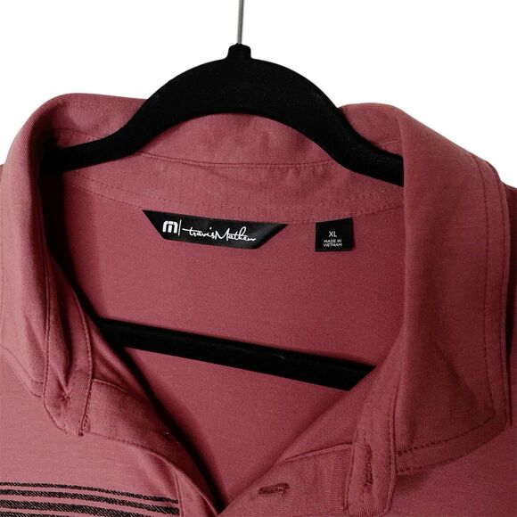 Travis Mathew Polo XL Golf Red River Shirt Athleisure Preppy Active Resortwear - Picture 4 of 8